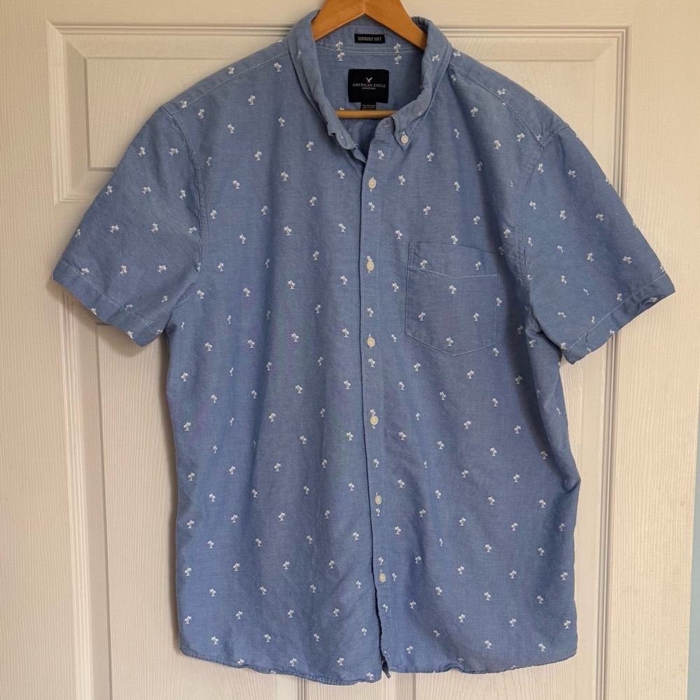 American Eagle Seriously Soft Collared Shirt